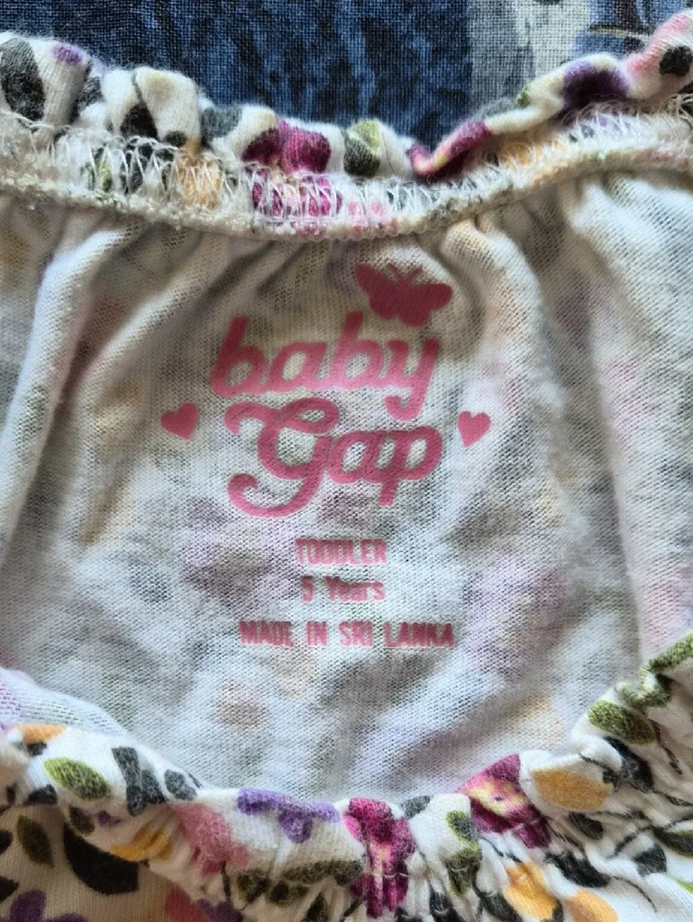 Baby GAP Girls Floral Puff-Sleeve Top